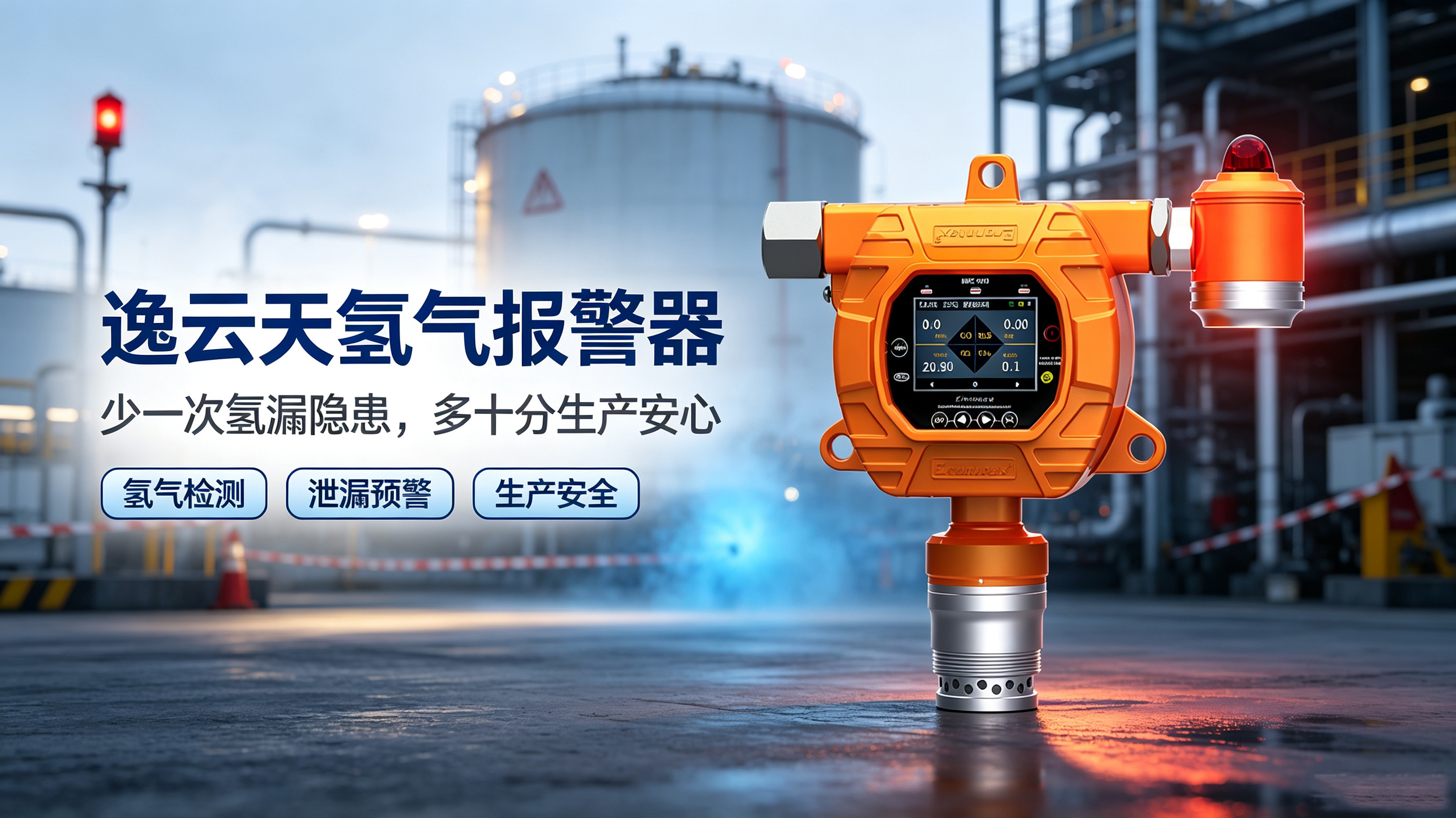 少一次氫漏隱患，多十分生產(chǎn)安心，這份氫氣報警器推薦清單值得收藏